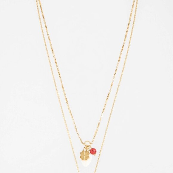 NEW Madewell Engraved Locket Set of 2 Necklace - Picture 4 of 6
